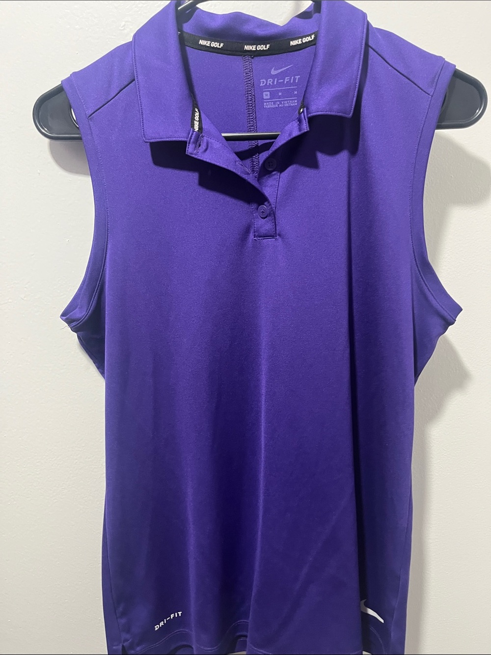 Nike Purple Dri-FIT Sleeveless Polo Tank - UWW Warhawks